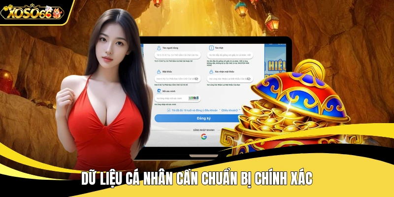 Dữ liệu cá nhân cần chuẩn bị chính xác